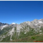 Il Monte Bianco e a destra Le Petit Golliat e le Grand Golliat