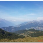 Panorama verso ovest dal colle