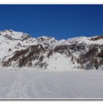 Passeggiando sul lago del Devero ghiacciato