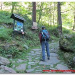 Sentiero per il rifugio Pastore all'Alpe Pile