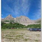 Parcheggio ai piedi della diga di Morasco